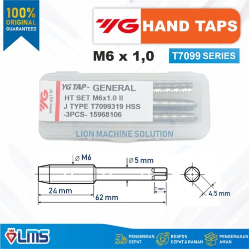 Hand Tap YG1 M6 x 1,0