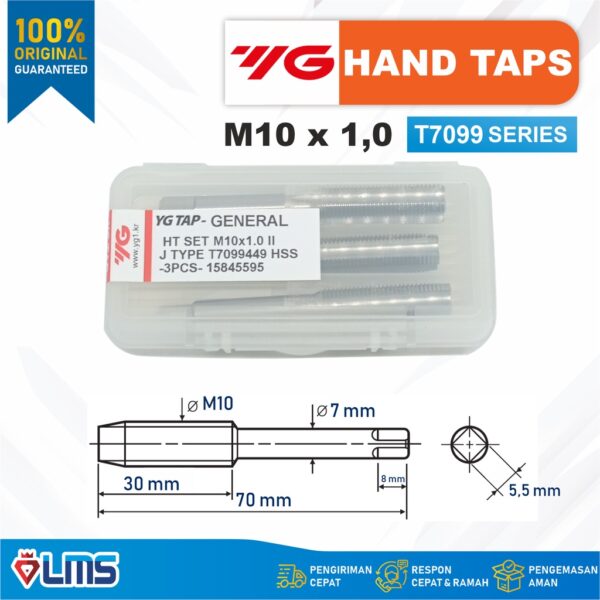 Hand Tap YG1 M10 x 1,0