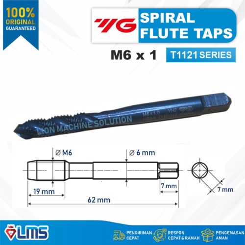 TAP MESIN SPIRAL M6 X 1.0