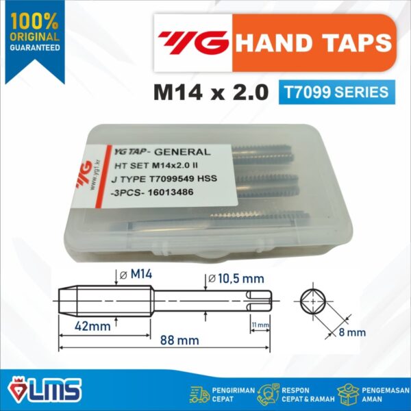 HAND TAP YG1 M14 X 2.0