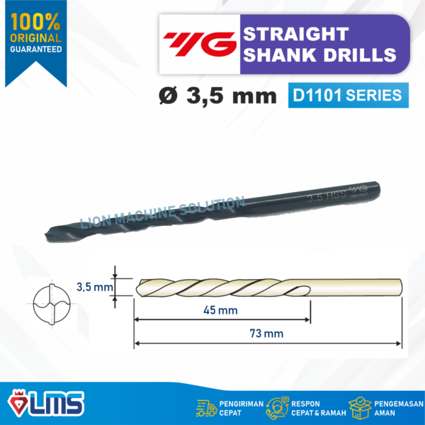 MATA BOR BESI HSS DRILL 3.5 mm