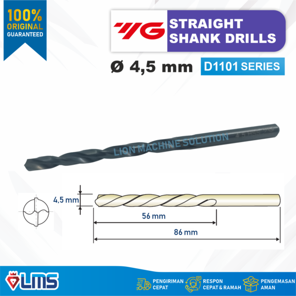MATA BOR BESI HSS DRILL 4.5 mm