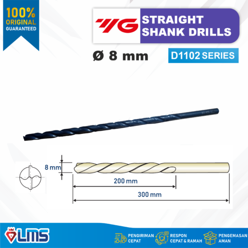 MATA BOR HSS DRILL LONG 8 mm