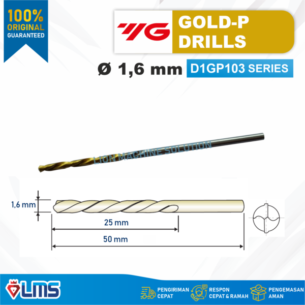 MATA BOR GOLD P DRILL 1.6 mm