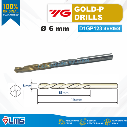MATA BOR HSS GOLD P DRILL 6 mm
