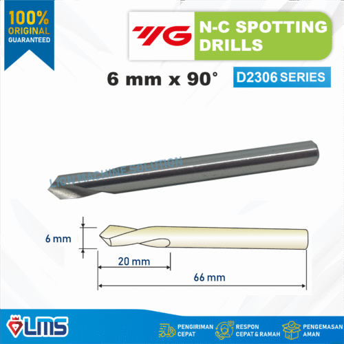 NC SPOTTING DRILL HSSCo8 6 mm 90°