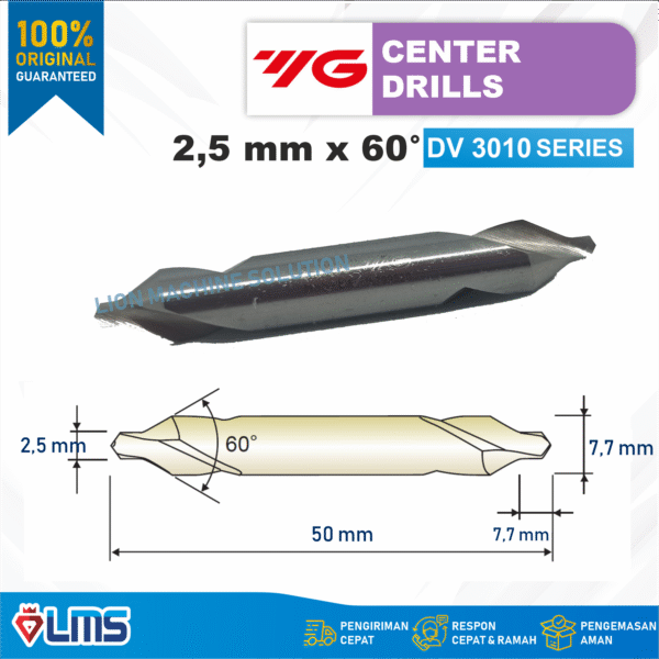 CENTER DRILL HSS 2.5 mm 60°