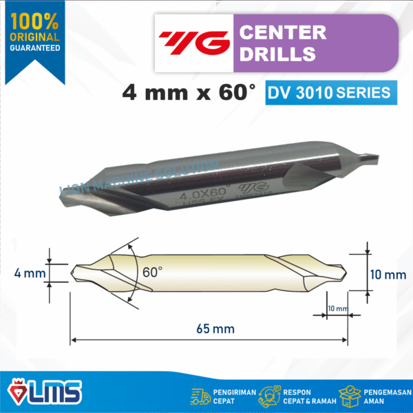 CENTER DRILL HSS 4 mm 60°
